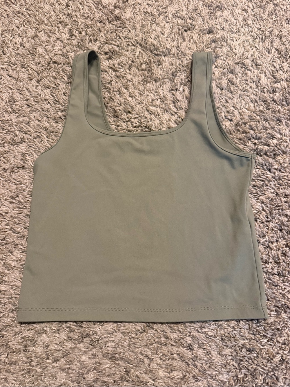Abercrombie Women's SZ SM Olive Green Tank Top